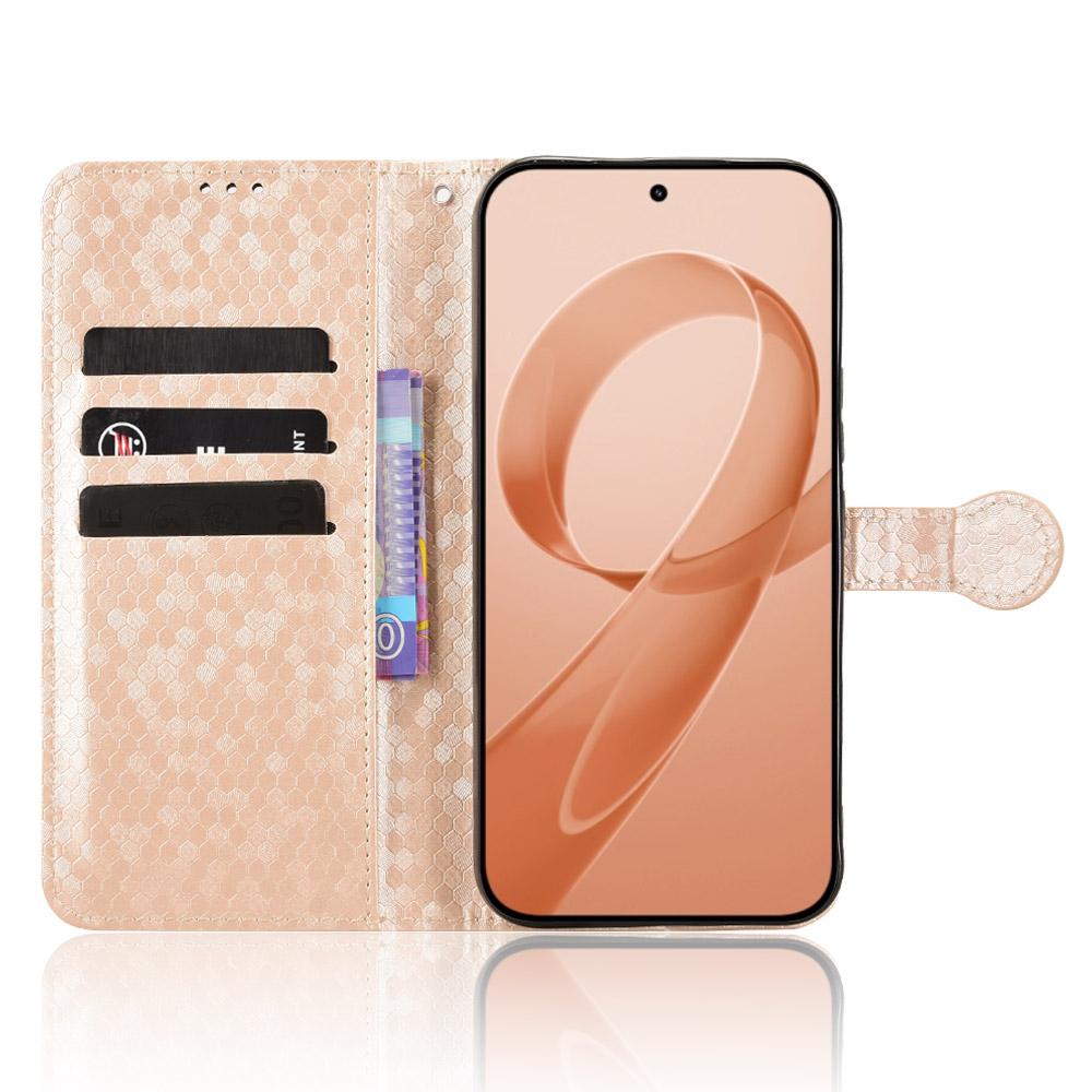 For Redmi K90 Pro Max 5G / Poco F8 Ultra Honeycomb Dot Texture Leather Phone Case(Gold)