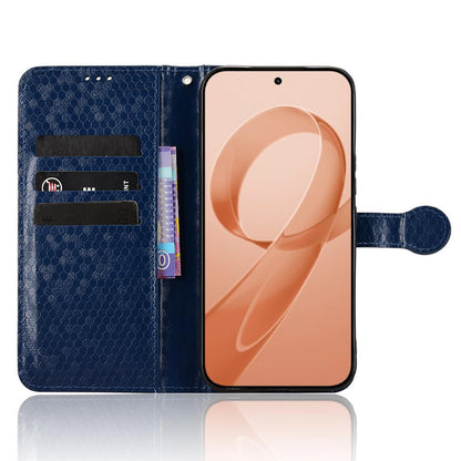 For Redmi K90 Pro Max 5G / Poco F8 Ultra Honeycomb Dot Texture Leather Phone Case(Blue)