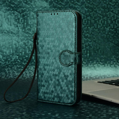 For Redmi K90 Pro Max 5G / Poco F8 Ultra Honeycomb Dot Texture Leather Phone Case(Green)