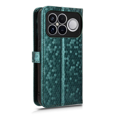 For Redmi K90 Pro Max 5G / Poco F8 Ultra Honeycomb Dot Texture Leather Phone Case(Green)
