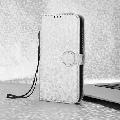 For Redmi K90 Pro Max 5G / Poco F8 Ultra Honeycomb Dot Texture Leather Phone Case(Silver)