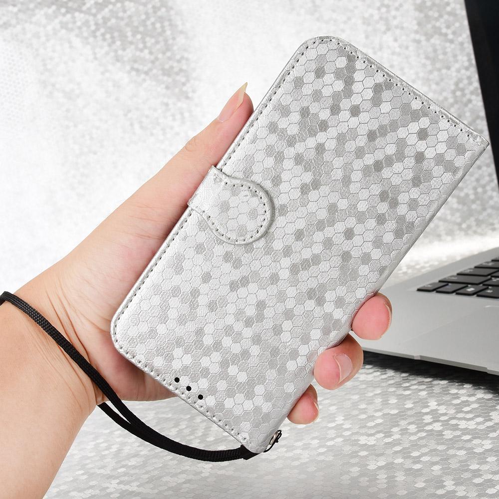 For Redmi K90 Pro Max 5G / Poco F8 Ultra Honeycomb Dot Texture Leather Phone Case(Silver)