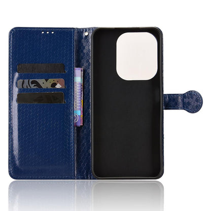 For Redmi 17C 5G Honeycomb Dot Texture Leather Phone Case - Blue - EDA006925829C