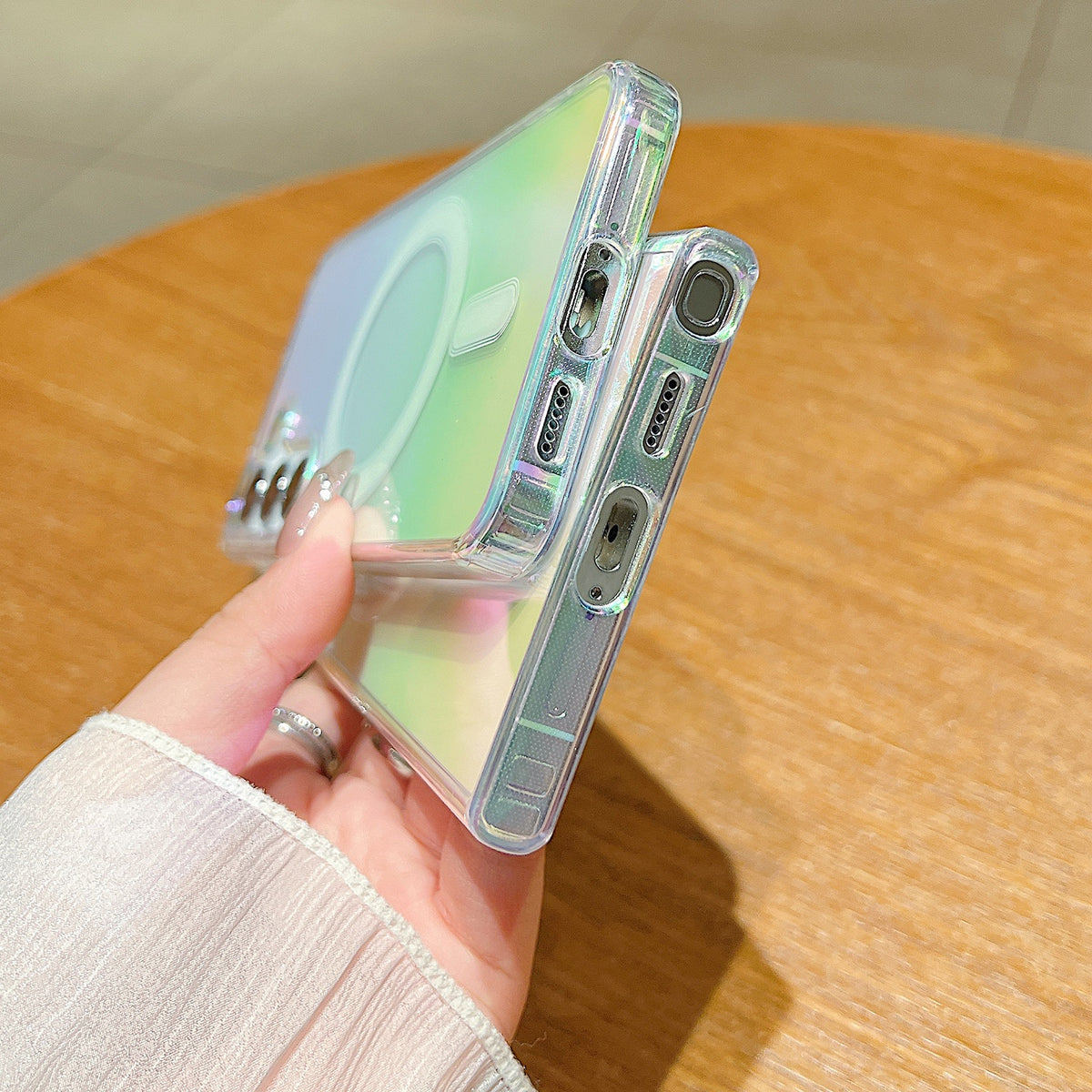 For Galaxy S26 FE 5G Gradient Color MagSafe Airbag Full Coverage Phone Case - Rainbow - EDA006956924A