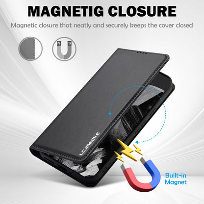 For Google Pixel 11 / 11 Pro LC.IMEEKE L1 Series Frosted Fine Texture PU Phone Case(Black)
