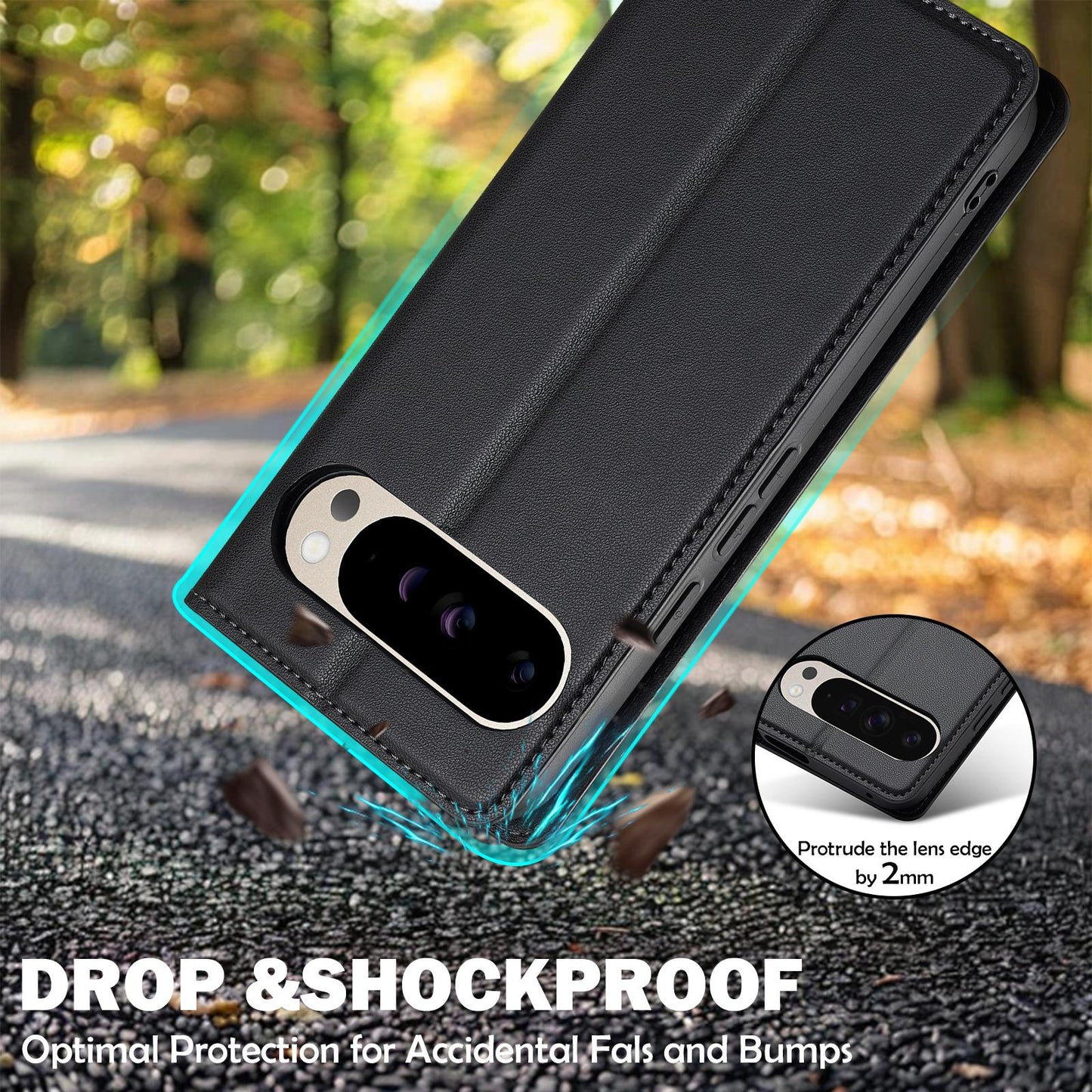 For Google Pixel 11 / 11 Pro LC.IMEEKE L1 Series Frosted Fine Texture PU Phone Case(Black)