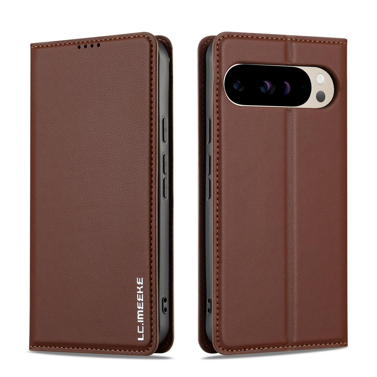 For Google Pixel 11 / 11 Pro LC.IMEEKE L1 Series Frosted Fine Texture PU Phone Case(Brown)