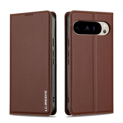 For Google Pixel 11 / 11 Pro LC.IMEEKE L1 Series Frosted Fine Texture PU Phone Case(Brown)