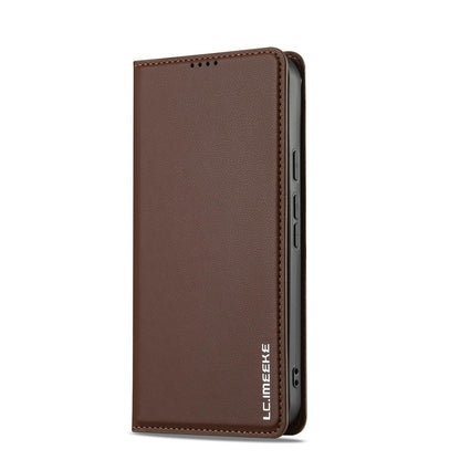 For Google Pixel 11 / 11 Pro LC.IMEEKE L1 Series Frosted Fine Texture PU Phone Case(Brown)