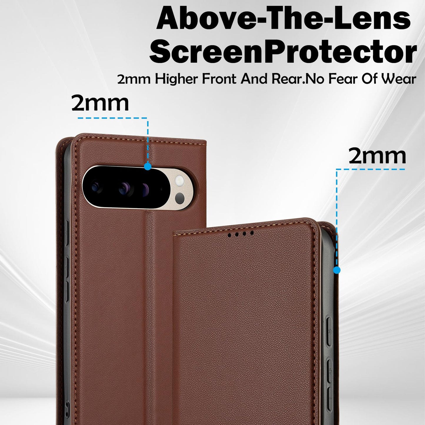 For Google Pixel 11 / 11 Pro LC.IMEEKE L1 Series Frosted Fine Texture PU Phone Case(Brown)