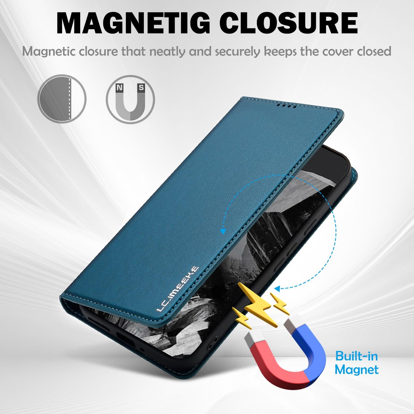 For Google Pixel 11 / 11 Pro LC.IMEEKE L1 Series Frosted Fine Texture PU Phone Case(Blue)