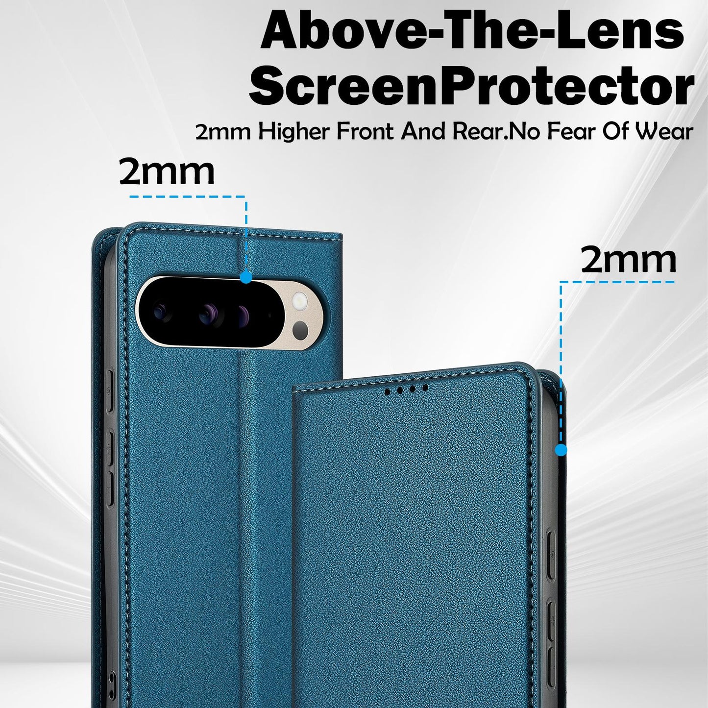 For Google Pixel 11 / 11 Pro LC.IMEEKE L1 Series Frosted Fine Texture PU Phone Case(Blue)