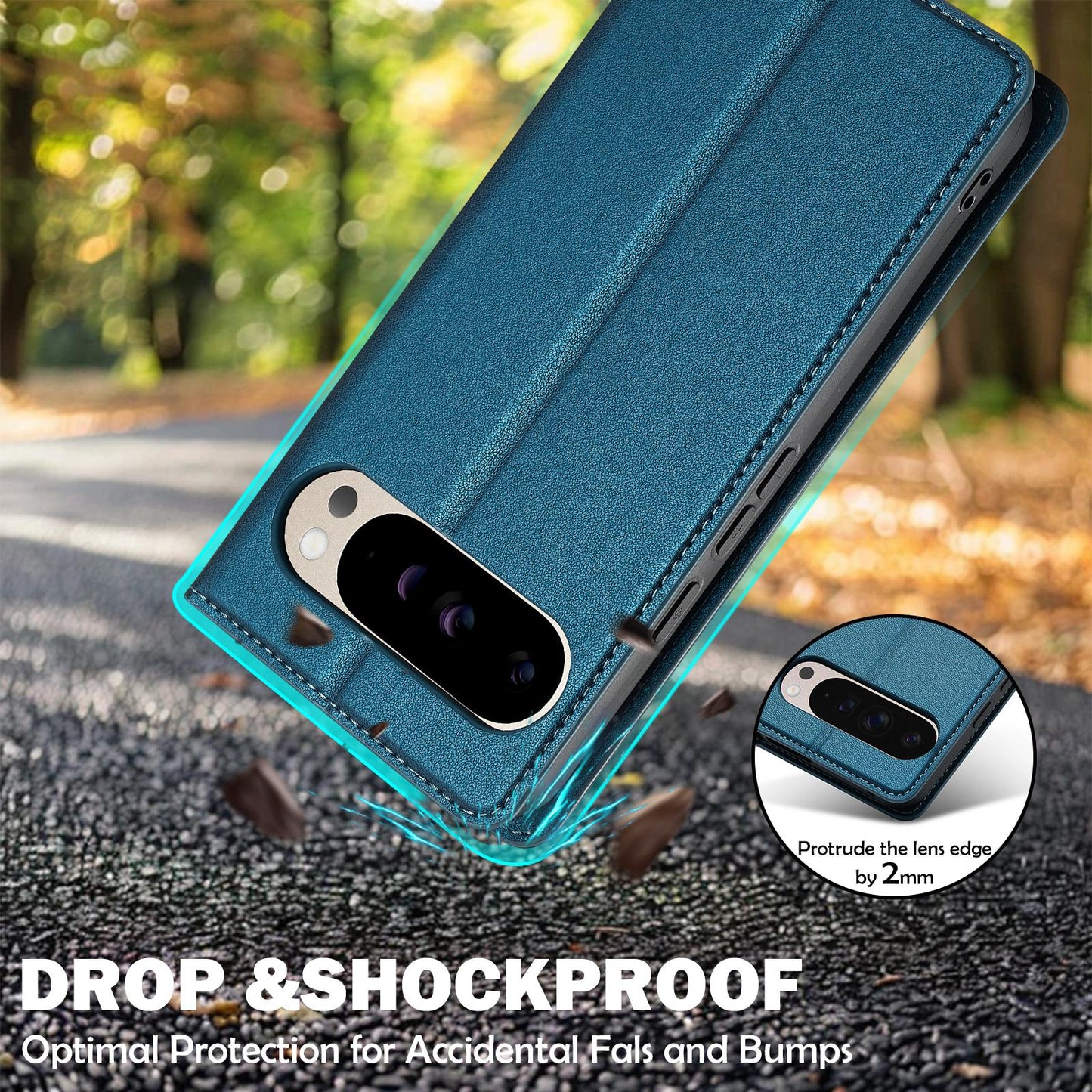 For Google Pixel 11 / 11 Pro LC.IMEEKE L1 Series Frosted Fine Texture PU Phone Case(Blue)