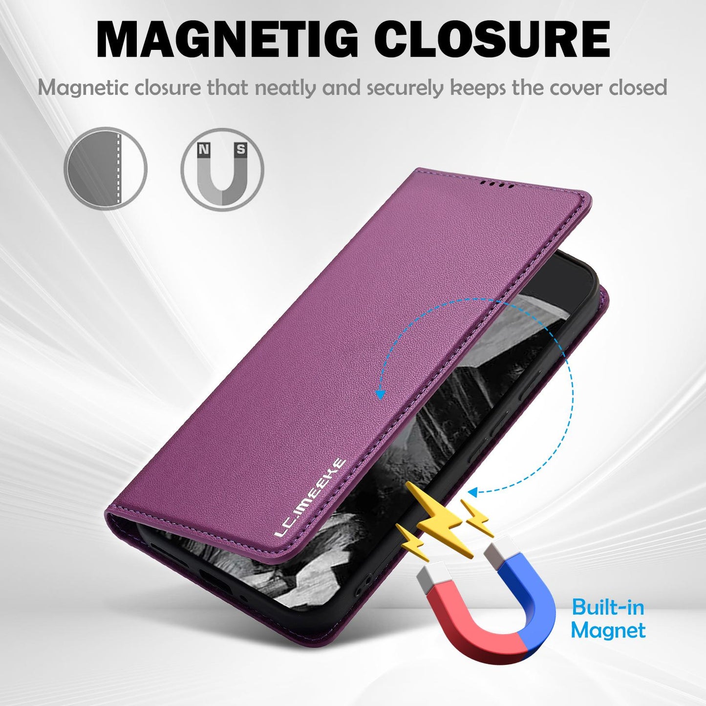 For Google Pixel 11 / 11 Pro LC.IMEEKE L1 Series Frosted Fine Texture PU Phone Case(Purple)