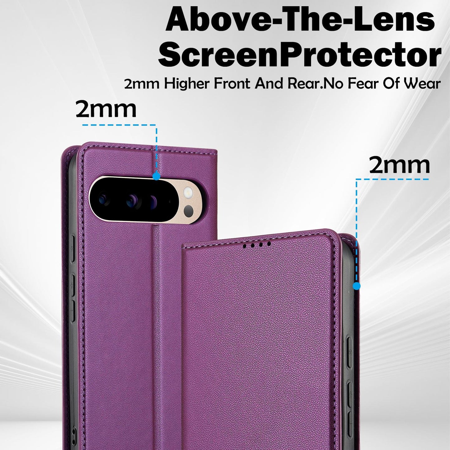 For Google Pixel 11 / 11 Pro LC.IMEEKE L1 Series Frosted Fine Texture PU Phone Case(Purple)