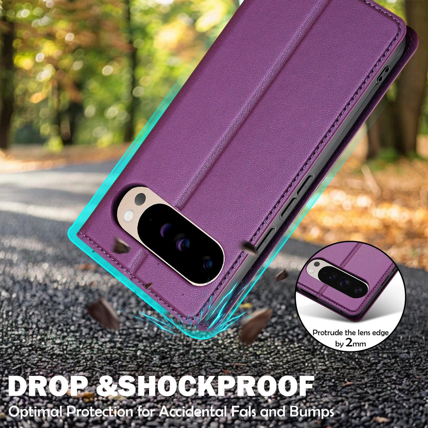 For Google Pixel 11 / 11 Pro LC.IMEEKE L1 Series Frosted Fine Texture PU Phone Case(Purple)