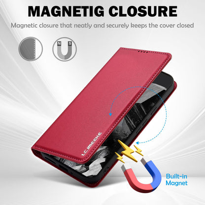 For Google Pixel 11 / 11 Pro LC.IMEEKE L1 Series Frosted Fine Texture PU Phone Case(Red)