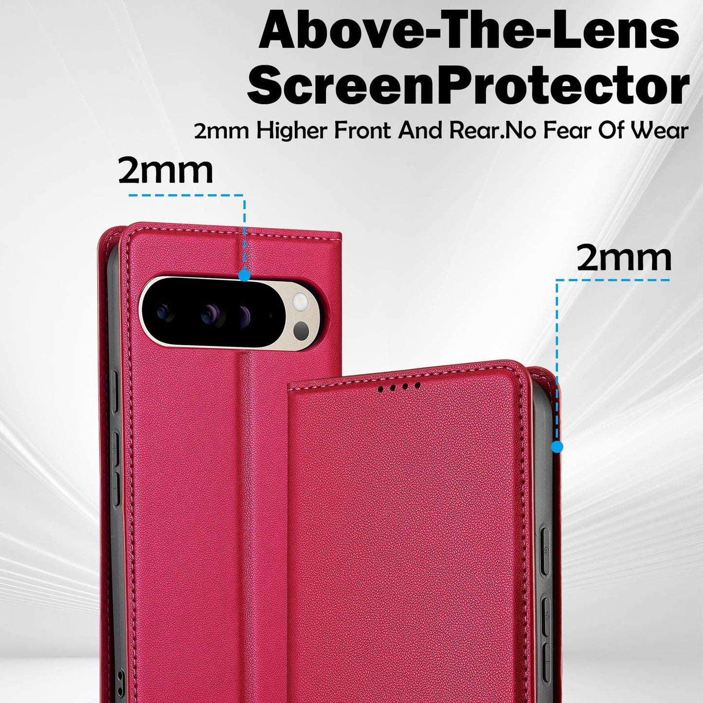 For Google Pixel 11 / 11 Pro LC.IMEEKE L1 Series Frosted Fine Texture PU Phone Case(Red)