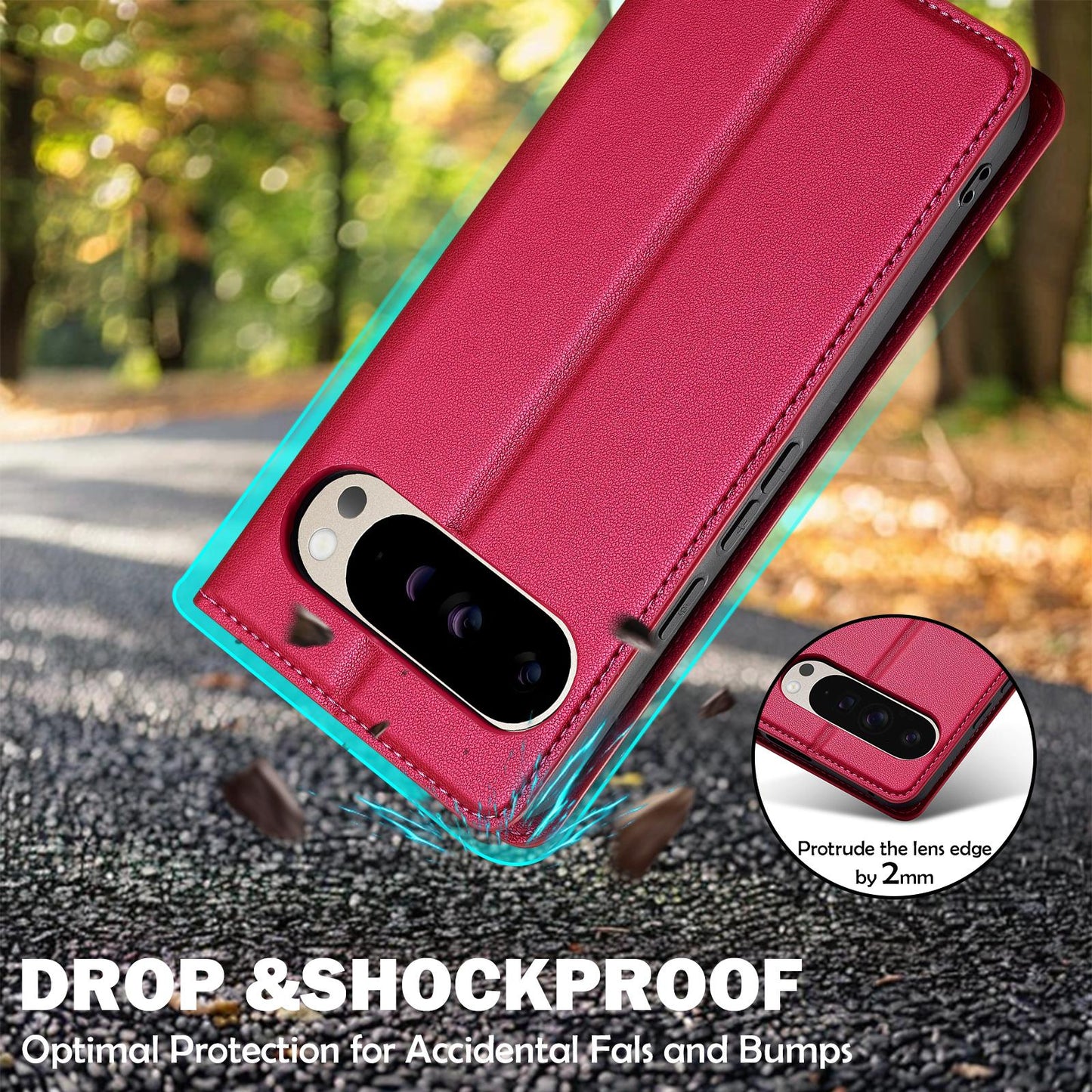 For Google Pixel 11 / 11 Pro LC.IMEEKE L1 Series Frosted Fine Texture PU Phone Case(Red)