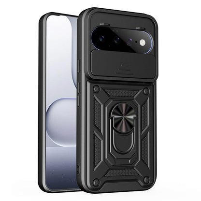 For Google Pixel 11 Sliding Camera Cover Design TPU+PC Phone Case - Black - EDA006967506A