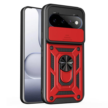 For Google Pixel 11 Sliding Camera Cover Design TPU+PC Phone Case - Red - EDA006967506B