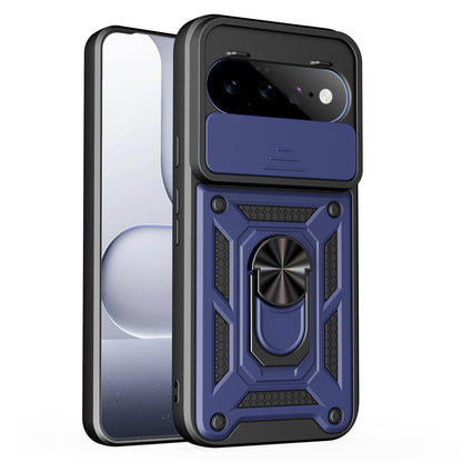 For Google Pixel 11 Sliding Camera Cover Design TPU+PC Phone Case - Blue - EDA006967506C