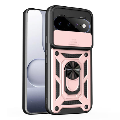 For Google Pixel 11 Sliding Camera Cover Design TPU+PC Phone Case - Rose Gold - EDA006967506F