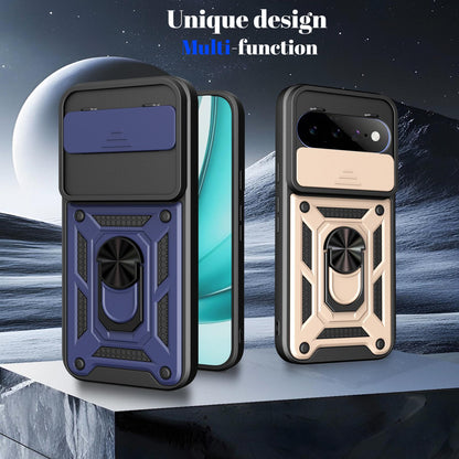 For Google Pixel 11 Sliding Camera Cover Design TPU+PC Phone Case - Rose Gold - EDA006967506F