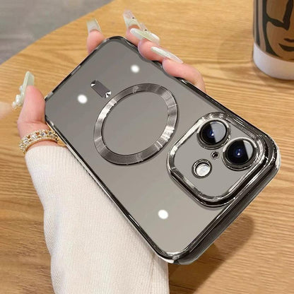 For iPhone 16 Electroplating MagSafe Phone Case - Titanium Grey - EDA006968618J