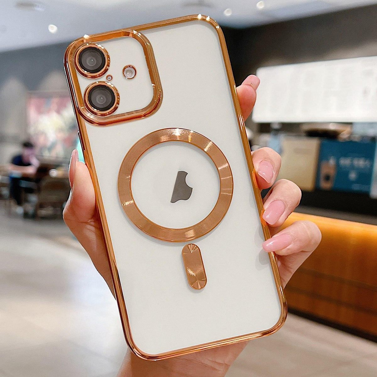 For iPhone 18 Electroplating MagSafe Phone Case - Gold - EDA006968627G