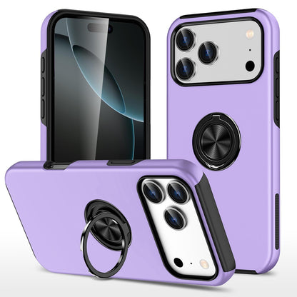 For iPhone 18 Pro Max PC + TPU Magnetic Phone Case with Invisible Ring Holder - Purple - EDA006969309G