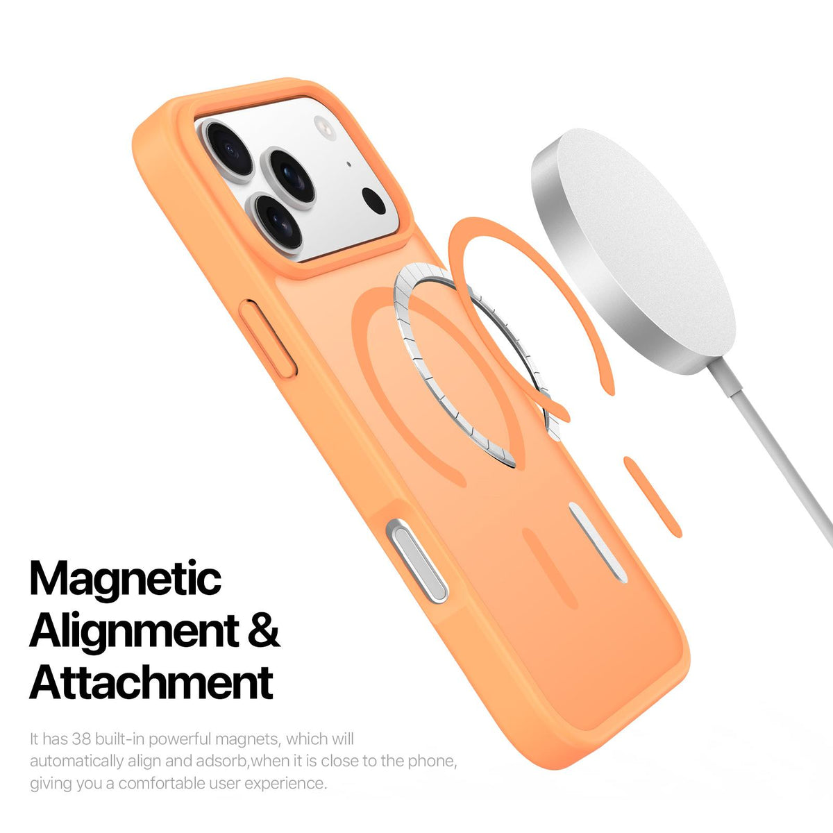 For iPhone 18 Pro Max / 17 Pro Max DUX DUCIS Yind Series MagSafe TPU Hybrid PC Phone Case - Orange - EDA006980008F