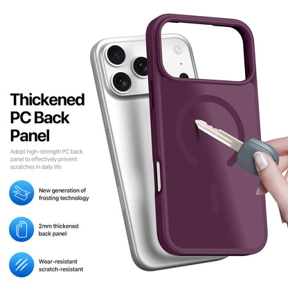 For iPhone 18 Pro Max / 17 Pro Max DUX DUCIS Yind Series MagSafe TPU Hybrid PC Phone Case - Cherry Red - EDA006980008G