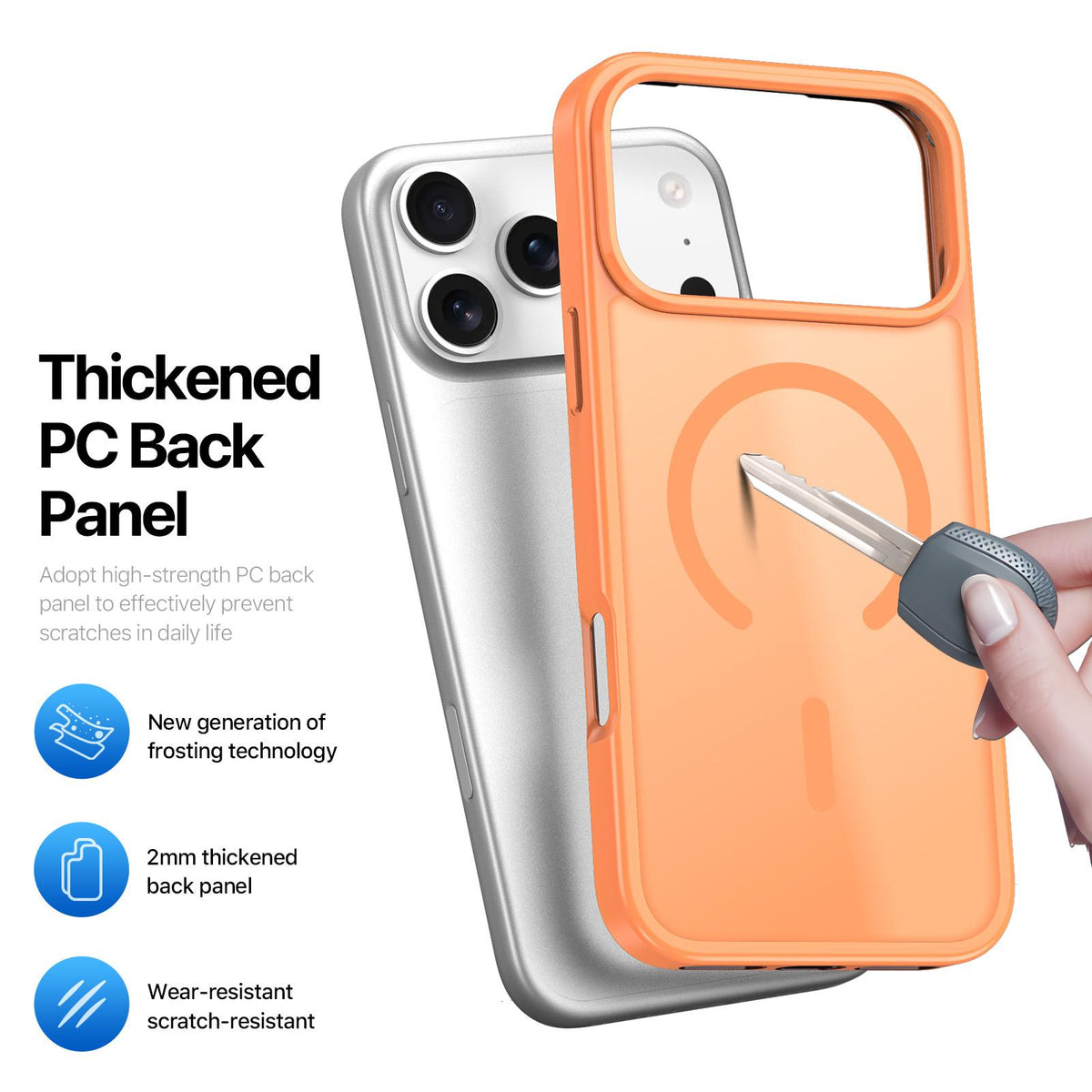 For iPhone 18 Pro / 17 Pro DUX DUCIS Yind Series MagSafe TPU Hybrid PC Phone Case - Orange - EDA006980009F