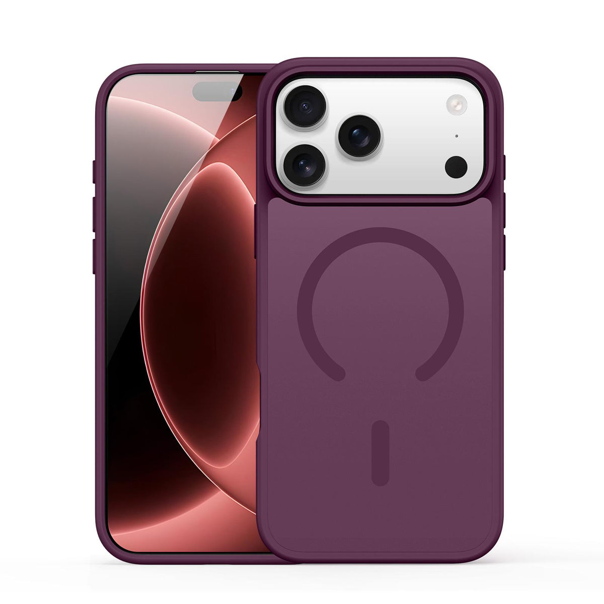 For iPhone 18 Pro / 17 Pro DUX DUCIS Yind Series MagSafe TPU Hybrid PC Phone Case - Cherry Red - EDA006980009G