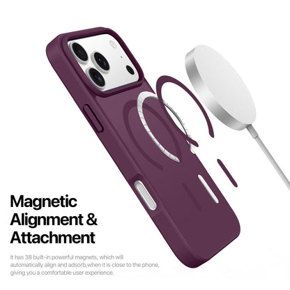 For iPhone 18 Pro / 17 Pro DUX DUCIS Yind Series MagSafe TPU Hybrid PC Phone Case - Cherry Red - EDA006980009G