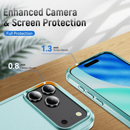 For iPhone 18 Pro Pioneer Armor Heavy Duty PC + TPU Phone Case - Green - EDA006984210G