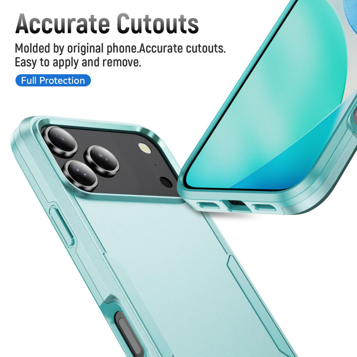 For iPhone 18 Pro Pioneer Armor Heavy Duty PC + TPU Phone Case - Green - EDA006984210G