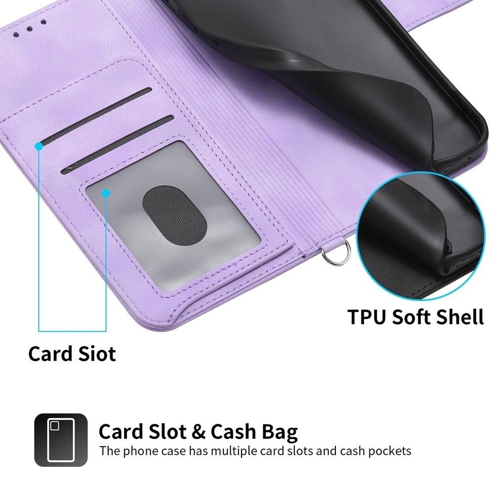 For Redmi K90 Pro Max / Poco F8 Ultra 5G Skin Feel Flowers Embossed Wallet Leather Phone Case(Purple)