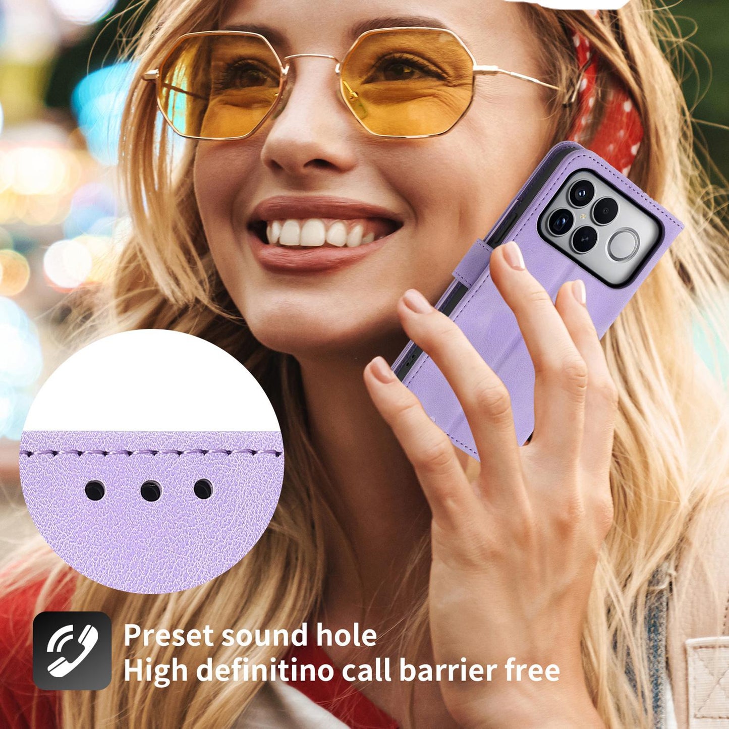For Redmi K90 Pro Max / Poco F8 Ultra 5G Skin Feel Flowers Embossed Wallet Leather Phone Case(Purple)