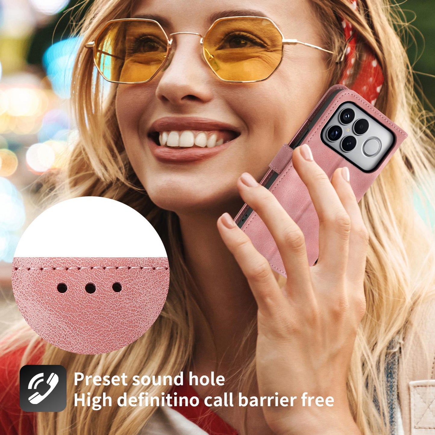 For Redmi K90 Pro Max / Poco F8 Ultra 5G Skin Feel Flowers Embossed Wallet Leather Phone Case(Pink)