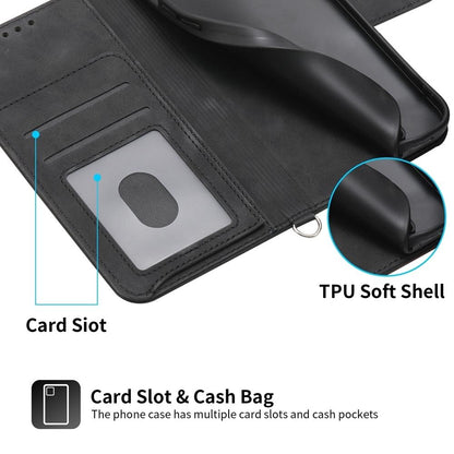 For Redmi K90 Pro Max / Poco F8 Ultra 5G Skin Feel Flowers Embossed Wallet Leather Phone Case(Black)