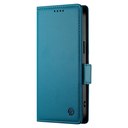 For Redmi K90 Pro Max / Poco F8 Ultra 5G Side Buckle Magnetic Frosted Leather Phone Case(Blue)