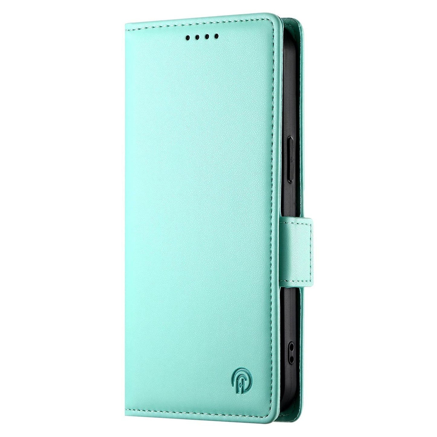 For Redmi K90 Pro Max / Poco F8 Ultra 5G Side Buckle Magnetic Frosted Leather Phone Case(Mint Green)