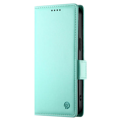 For Redmi K90 Pro Max / Poco F8 Ultra 5G Side Buckle Magnetic Frosted Leather Phone Case(Mint Green)