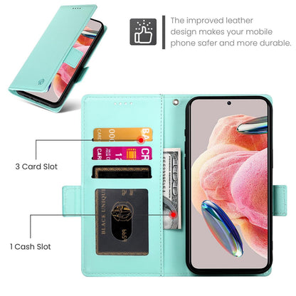 For Redmi K90 Pro Max / Poco F8 Ultra 5G Side Buckle Magnetic Frosted Leather Phone Case(Mint Green)