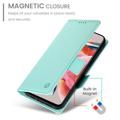 For Redmi K90 Pro Max / Poco F8 Ultra 5G Side Buckle Magnetic Frosted Leather Phone Case(Mint Green)