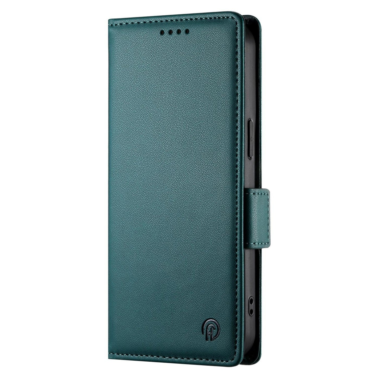 For Redmi K90 Pro Max / Poco F8 Ultra 5G Side Buckle Magnetic Frosted Leather Phone Case(Dark Green)