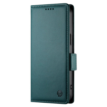 For Redmi K90 Pro Max / Poco F8 Ultra 5G Side Buckle Magnetic Frosted Leather Phone Case(Dark Green)