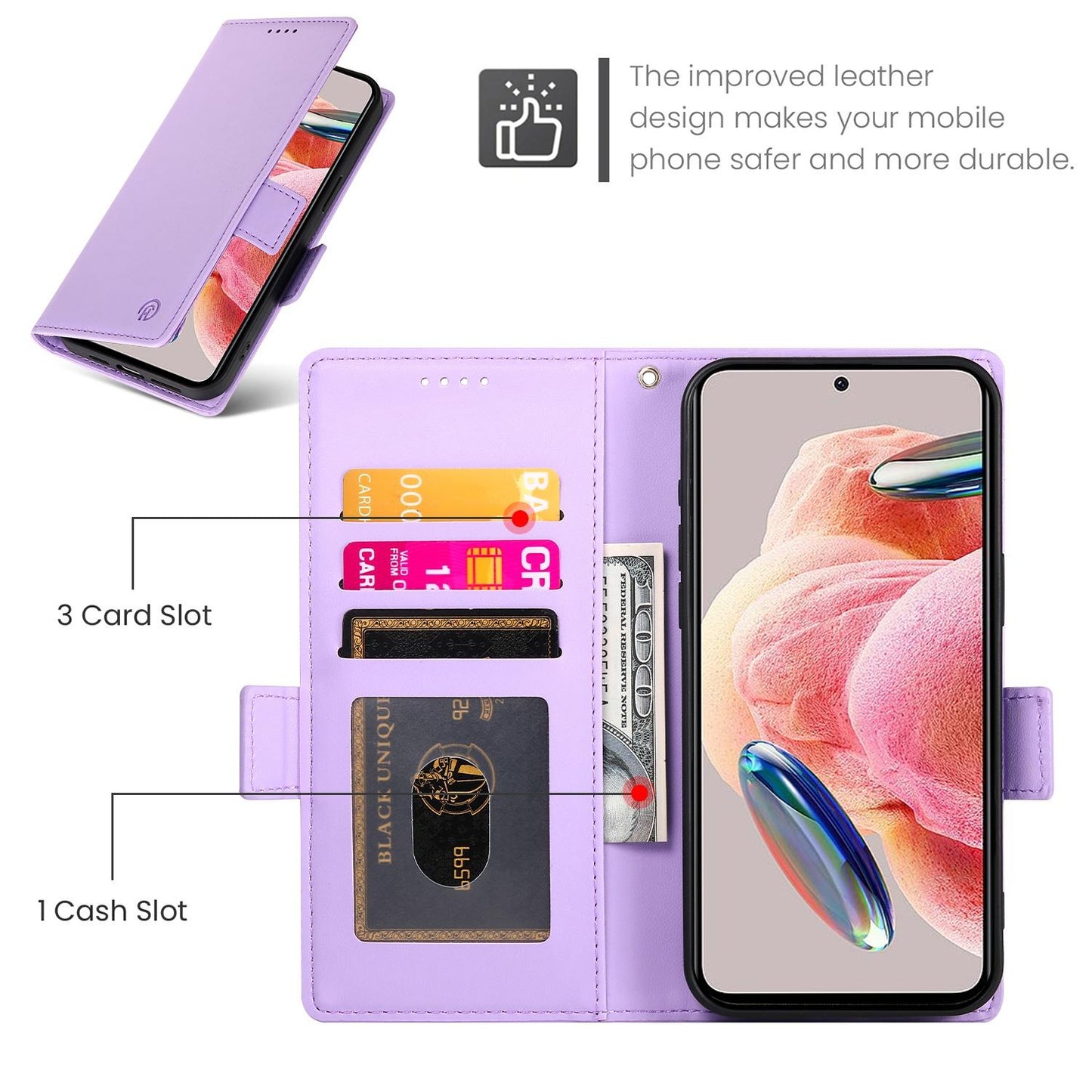 For Redmi K90 Pro Max / Poco F8 Ultra 5G Side Buckle Magnetic Frosted Leather Phone Case(Purple)